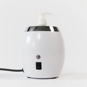 Lumi massage oil warmer with pump bottle